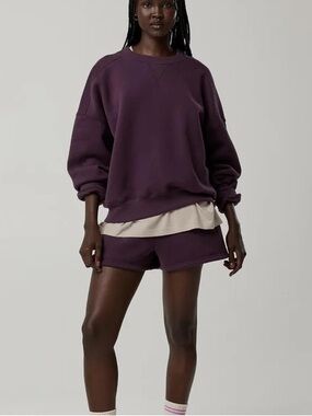 Cool Berry Oversized Crewneck Sweatset